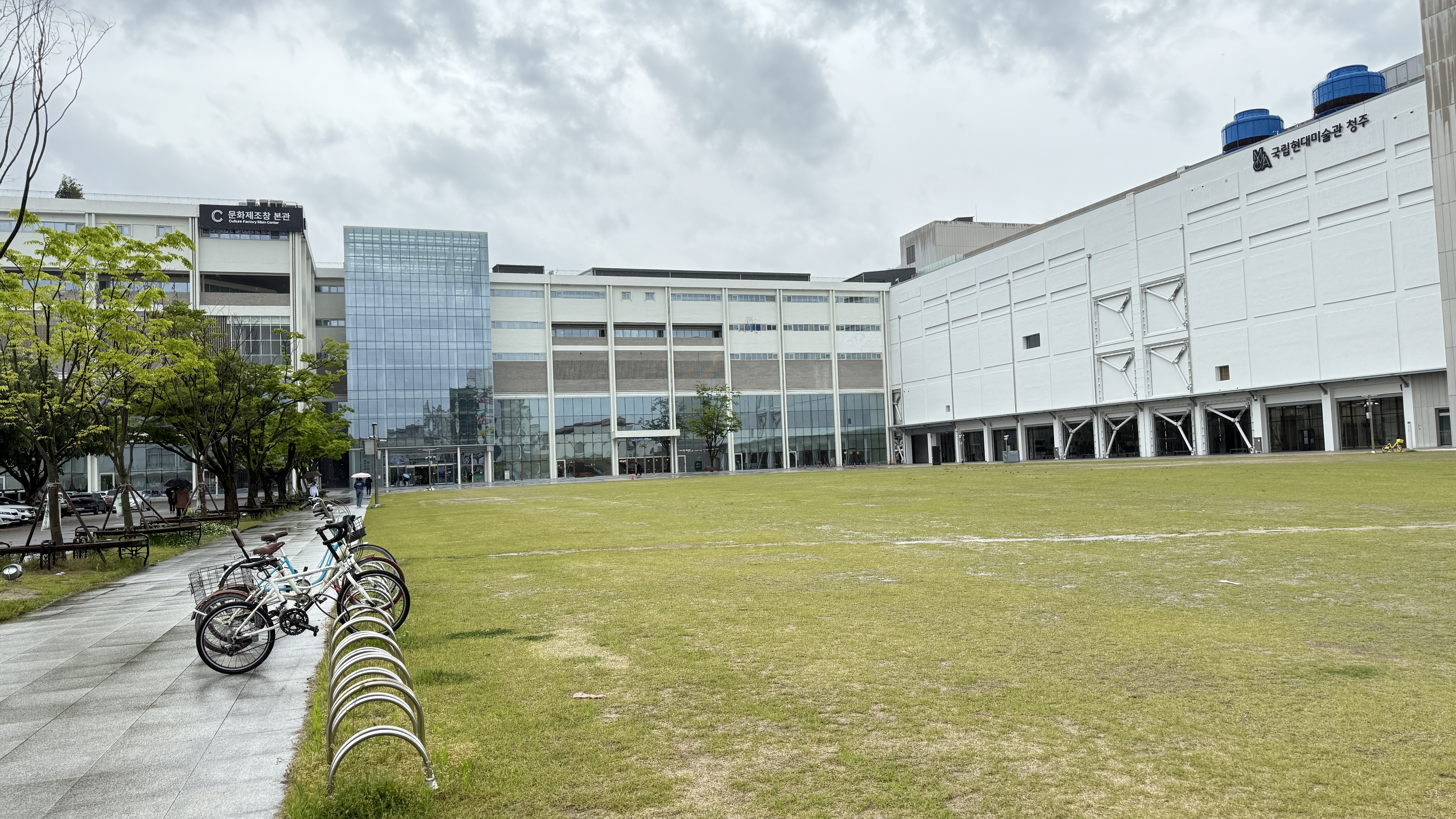 Bicycle Rack at the Entrance of Culture Factory 1