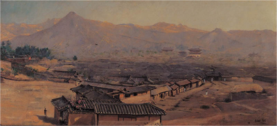 Hubert Vos, <<i>Landscape of Seoul</i>>