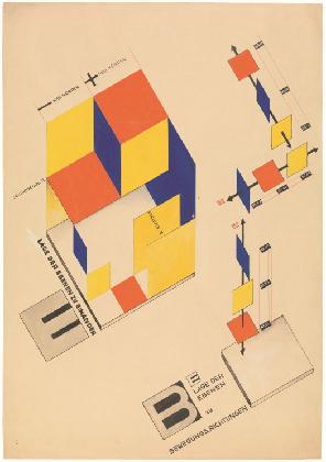 ヨースト・シュミット、<機械的舞台>、層別相対位置、1925,バウハウス・デッサウ財団