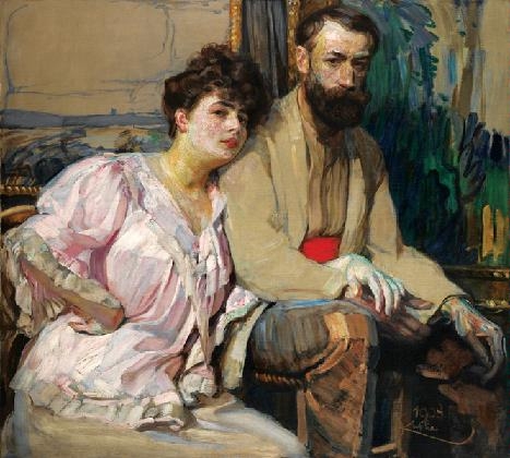 프란티셰크 쿠프카, <쿠프카 부부의 초상>, 1908