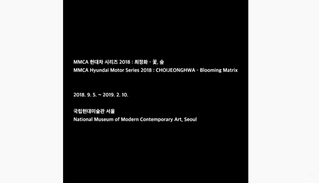MMCA현대차 시리즈2018 | #1 최정화:꽃,숲 2018.9.5-2019.2.10