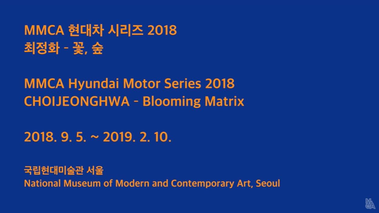 MMCA현대차 시리즈2018 | 최정화:꽃,숲 2018.9.5-2019.2.10